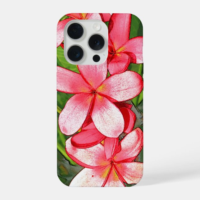 plumeria iPhone case (Back)