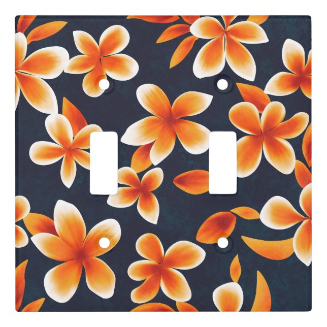 Plumeria  light switch cover (Front)