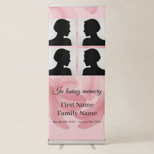 Plumeria memorial collage retractable banner
