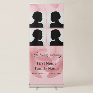 Plumeria memorial collage retractable banner