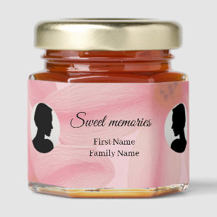 Plumeria memorial honey jar favor favors