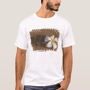 Plumeria on sandy beach, Maui, Hawaii, USA T-Shirt