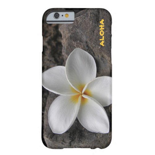 Plumeria on the rocks barely there iPhone 6 case