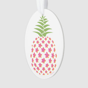 Plumeria Pineapple Ornament