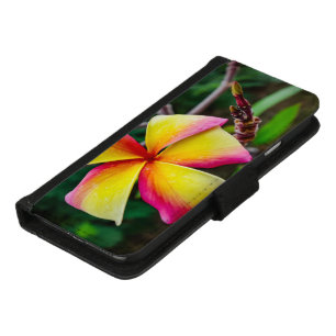 Plumeria rubra iPhone 8/7 wallet case