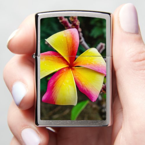 Plumeria rubra Zippo Lighter