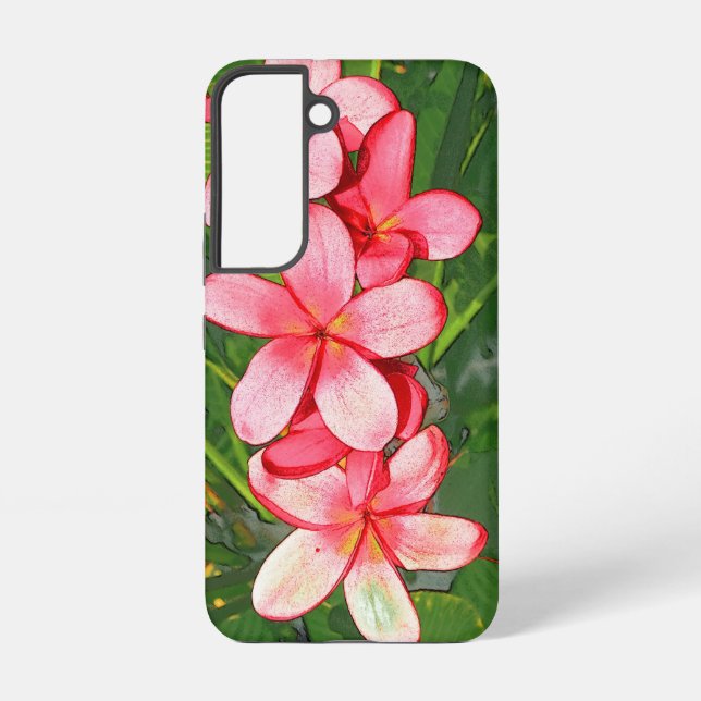 plumeria samsung galaxy case (Back)