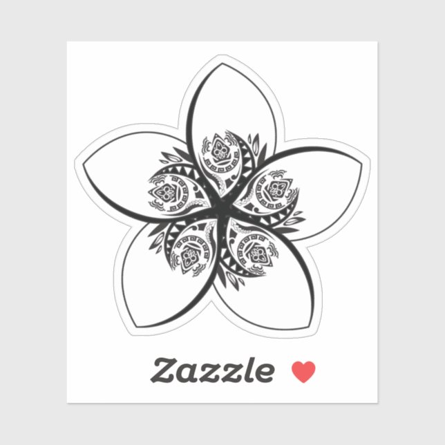 plumeria sticker (Sheet)