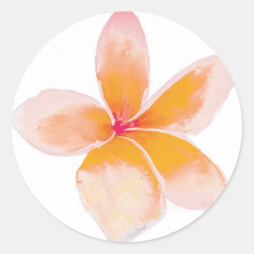 Plumeria Sticker