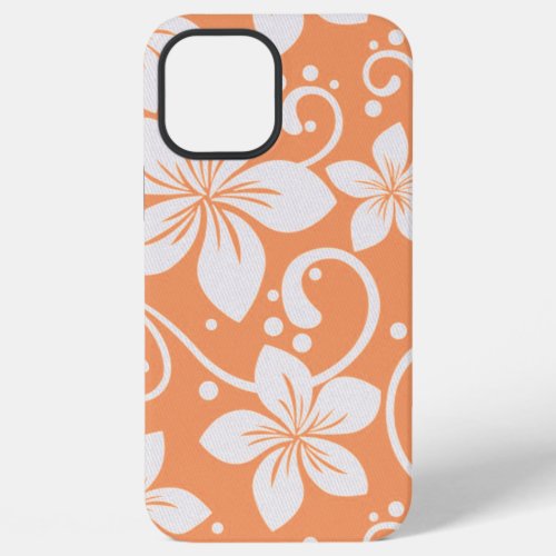 Plumeria Swirl Orange iPhone 12 Pro Max Case