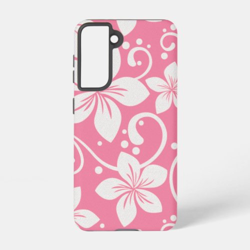 Plumeria Swirl Rose Pink Samsung Galaxy S21 Case