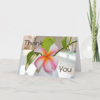 Plumeria Thank You Card