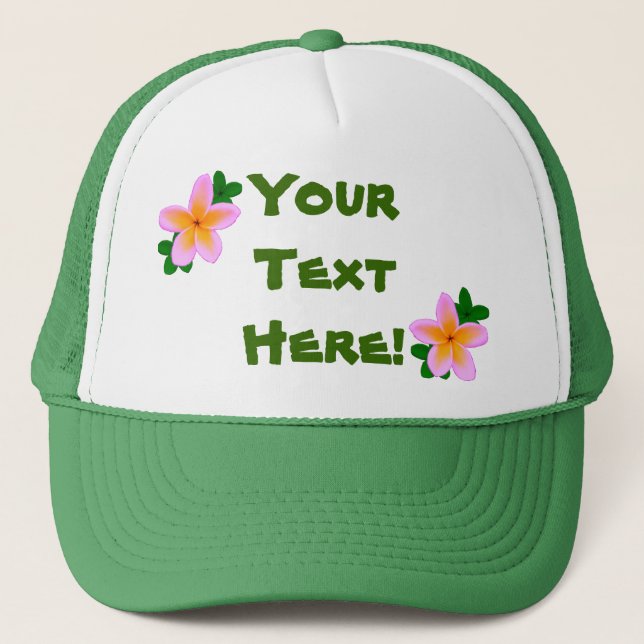 Plumeria Trucker Hat (Front)
