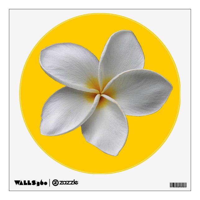 Plumeria Wall Decal (Front)