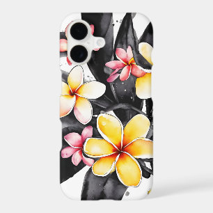 Plumeria - Watercolor flowers iPhone 17 Case