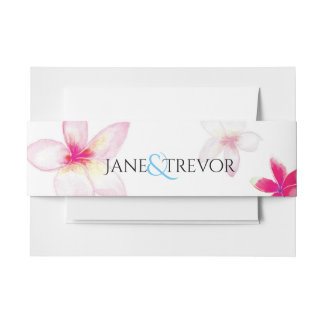 Plumeria Wedding Belly Band
