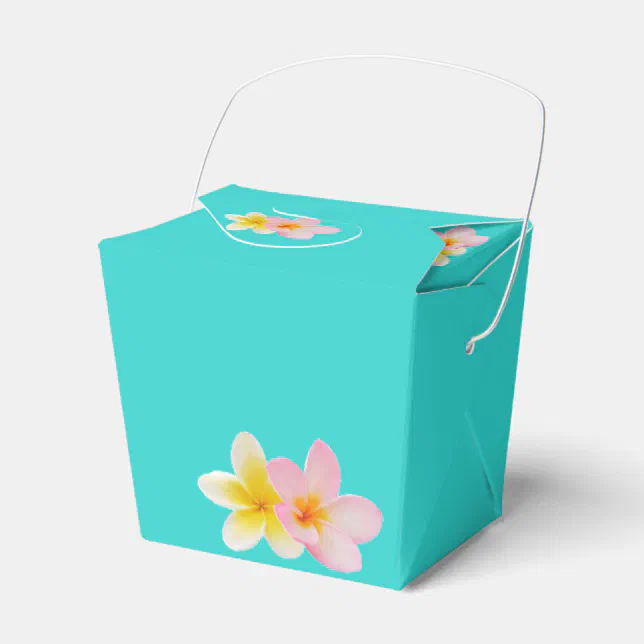 Plumeria Wedding Party Favor Box for Guests Zazzle