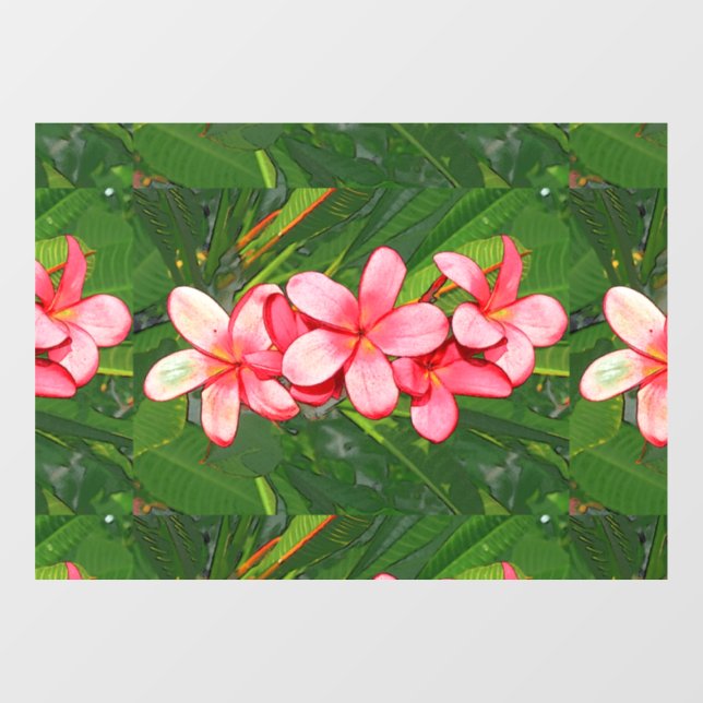 plumeria window cling (Sheet)
