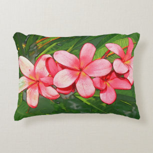 Plumerias Accent Pillow
