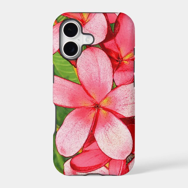 Plumerias Case-Mate iPhone Case (Back)