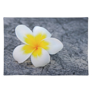 Plumerias Cloth Placemat