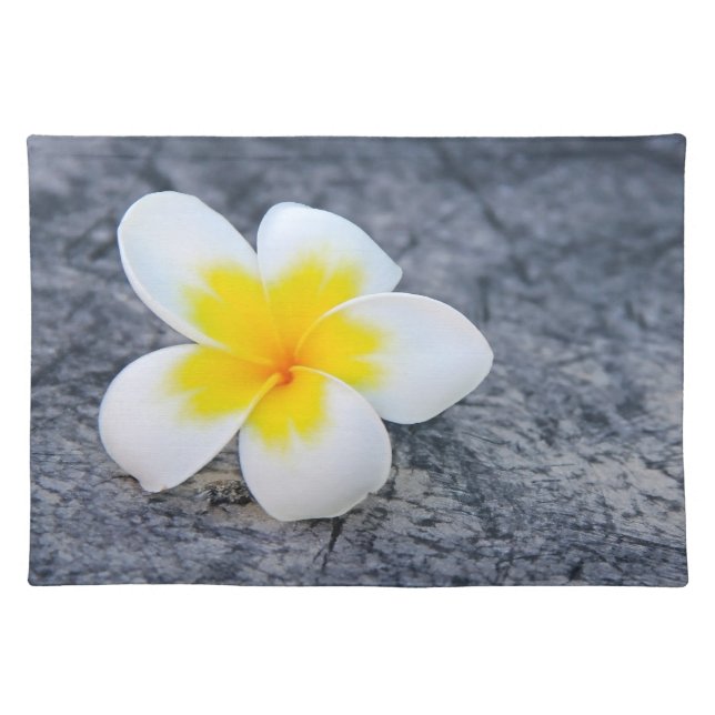 Plumerias Cloth Placemat (Front)