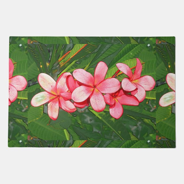Plumerias Doormat (Front)