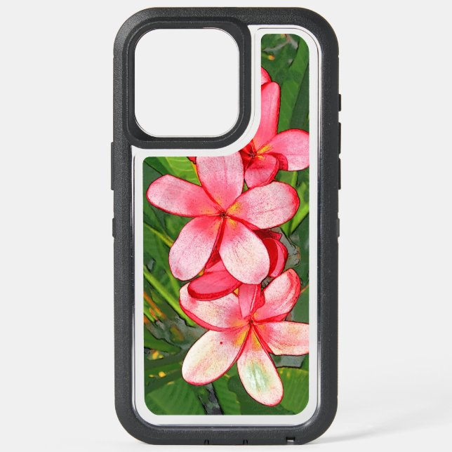 Plumerias iPhone 15 Pro Max Case (Back)