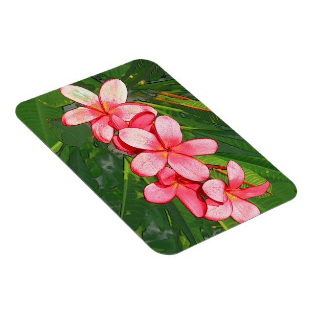 Plumerias Magnet (Right Side)