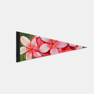Plumerias Pennant Flag