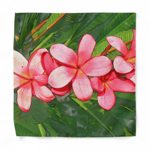 Plumerias pink bandana