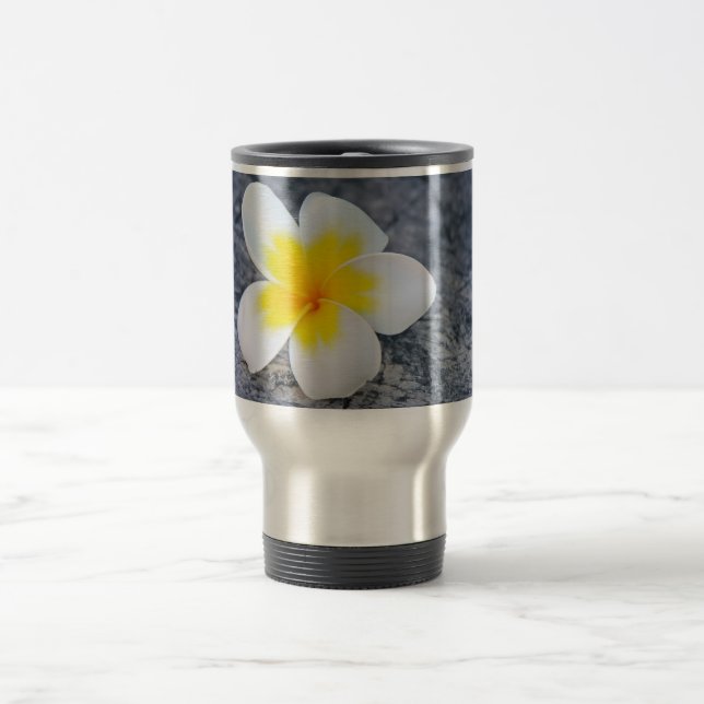 Plumerias Travel Mug (Center)