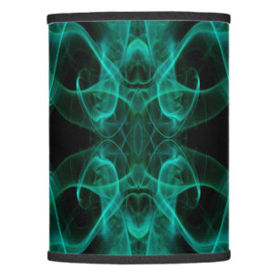 Plumes of Green Smoke on Black Lamp Shade
