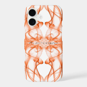 Plumes of Orange Smoke Custom on white iPhone 17 Case