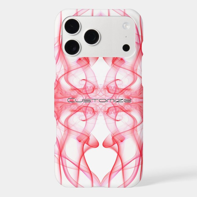 Plumes of Red Smoke Custom on White Case-Mate iPhone Case (Back)