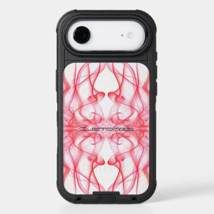 Plumes of Red Smoke Custom on White iPhone 17 Air Case