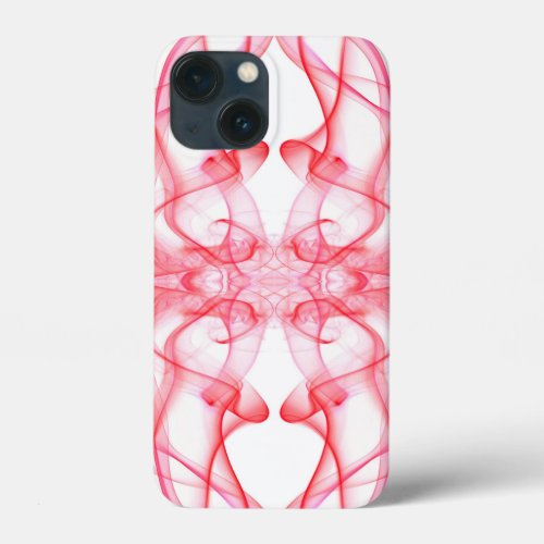 Plumes of Red Smoke on White iPhone 13 Mini Case