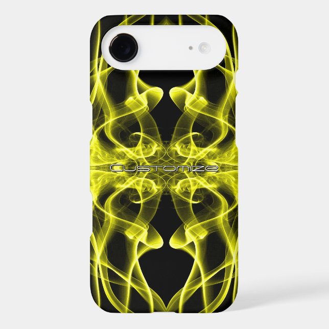 Plumes of Yellow Smoke Custom on Black Case-Mate iPhone Case (Back)