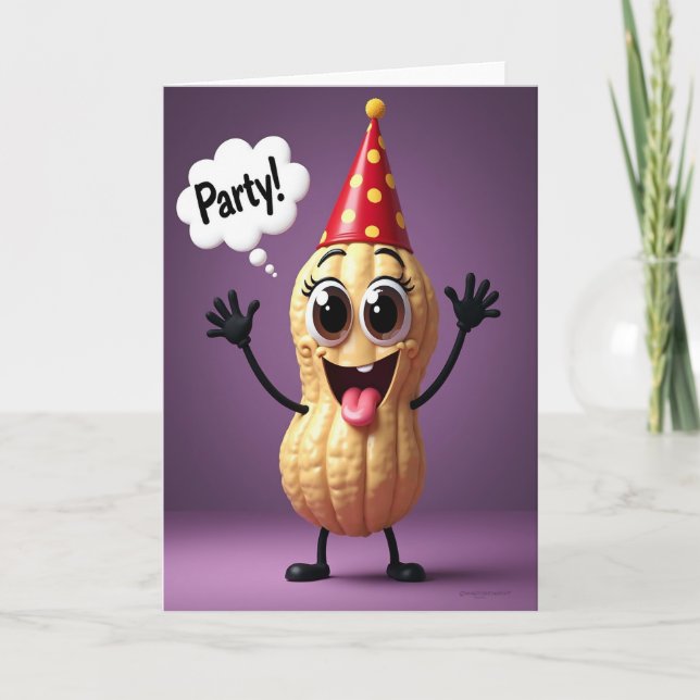 Plump Character Birthday Card (Front)