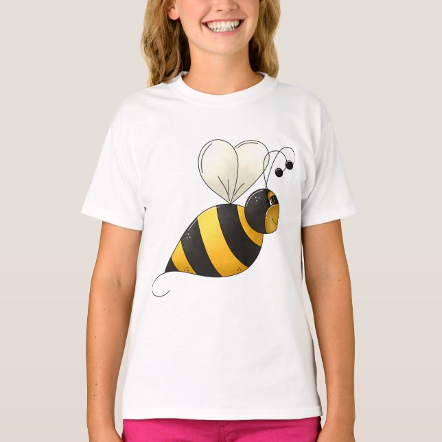 Plump Winged Bumble Bee T-Shirt (Front)
