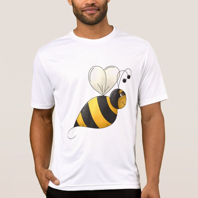 Plump Winged Bumble Bee T-Shirt (Front)