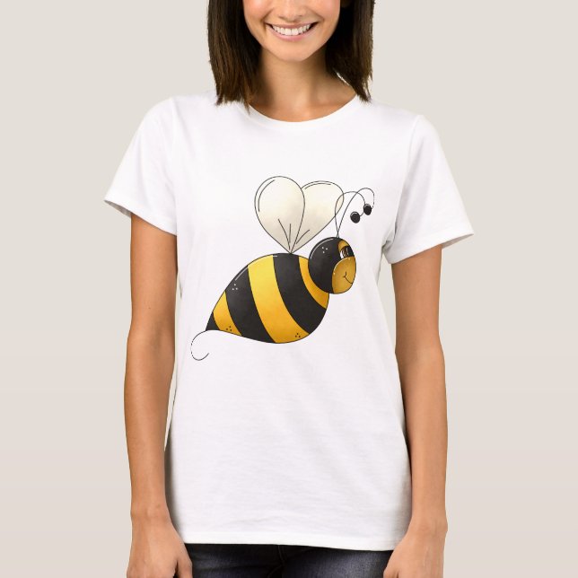Plump Winged Bumble Bee T-Shirt (Front)