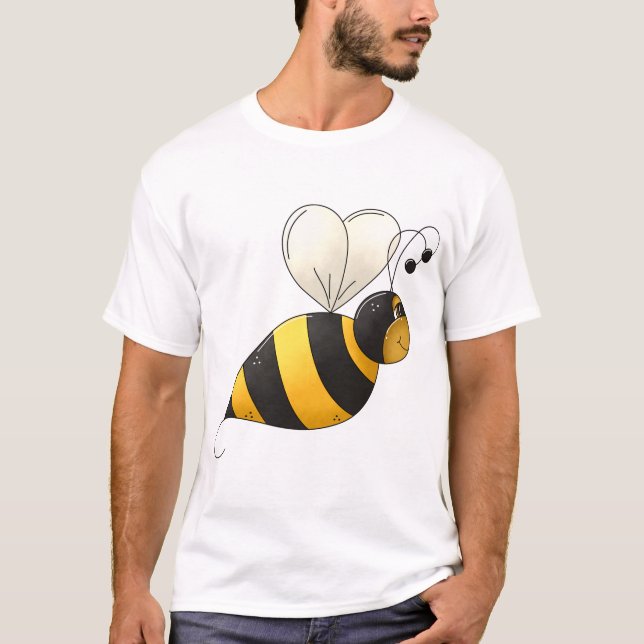 Plump Winged Bumble Bee T-Shirt (Front)