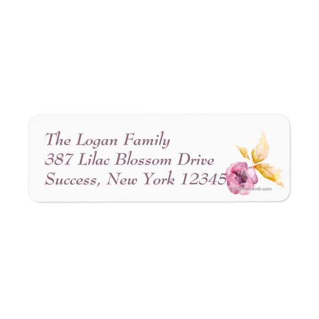 Plumrose Return Address Labels (Front)