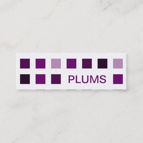 PLUMS (mod squares) Business Card Templates