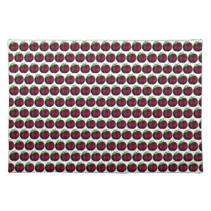 Plums Ripe Summer Purple Plum Fruit Print Cloth Placemat