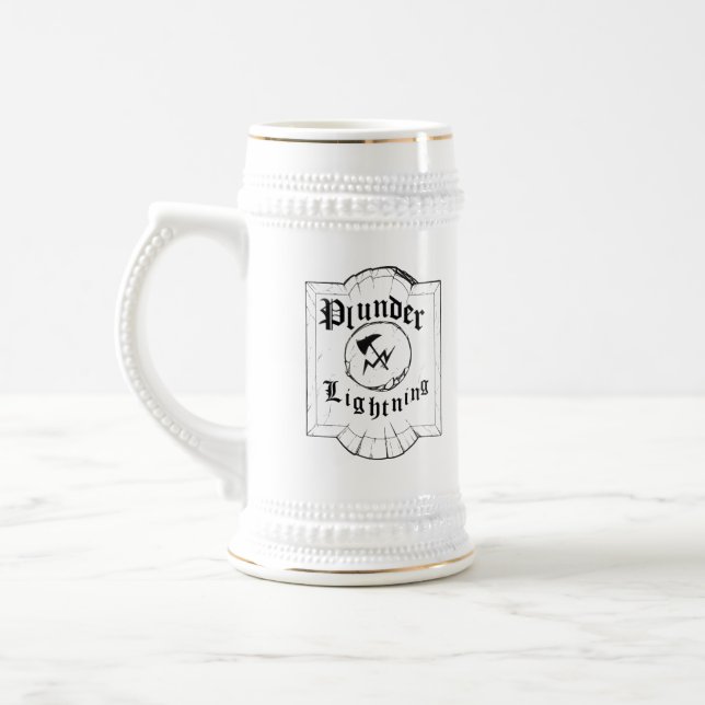 Plunder and Lightning OFFICIAL Beer Mug (Left)