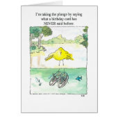 "Plunge" Birthday Card (Front)