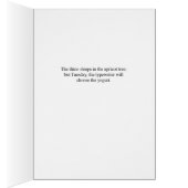 "Plunge" Birthday Card (Inside (Right))