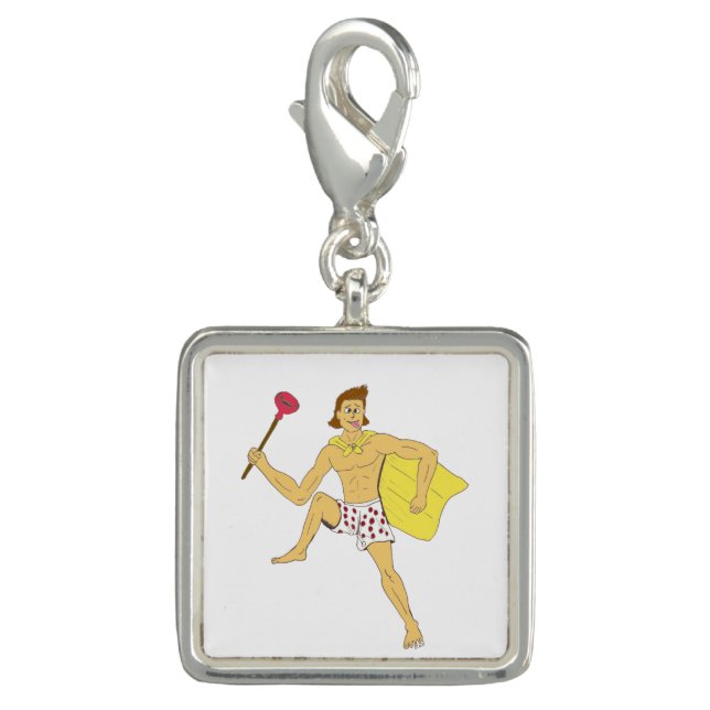 plunger and underwear guy charm (Front)